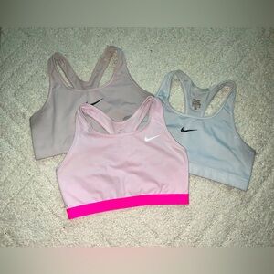 3 NIKE SPORTS BRAS